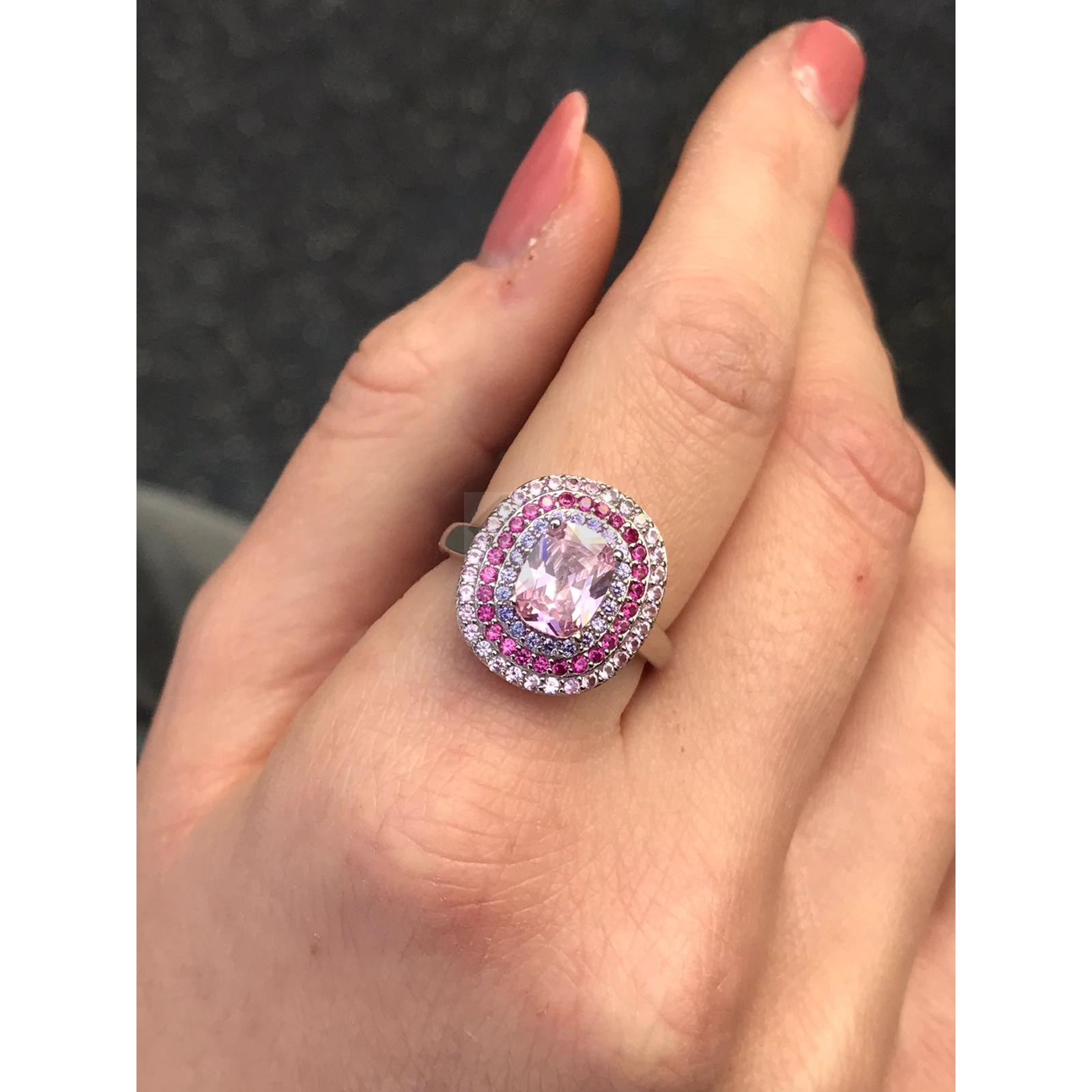 Anello amo il rosa