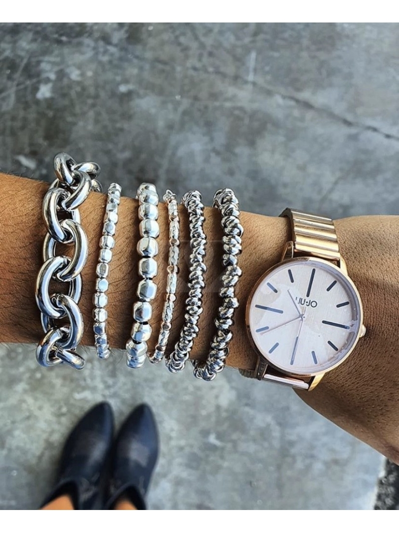 Acquista ora bracciale rondelle argento 925% size L su elefantebianco.jewelry