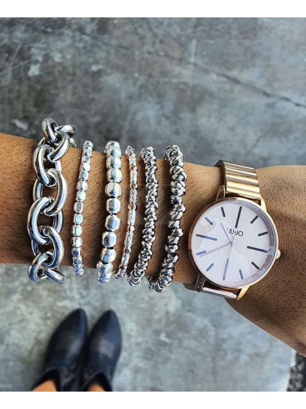 Acquista ora bracciale rondelle argento 925% size L su elefantebianco.jewelry