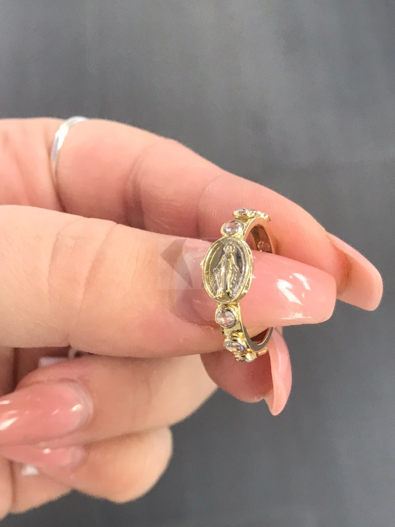 Acquista ora anello rosario oro giallo 750 su elefantebianco.jewelry