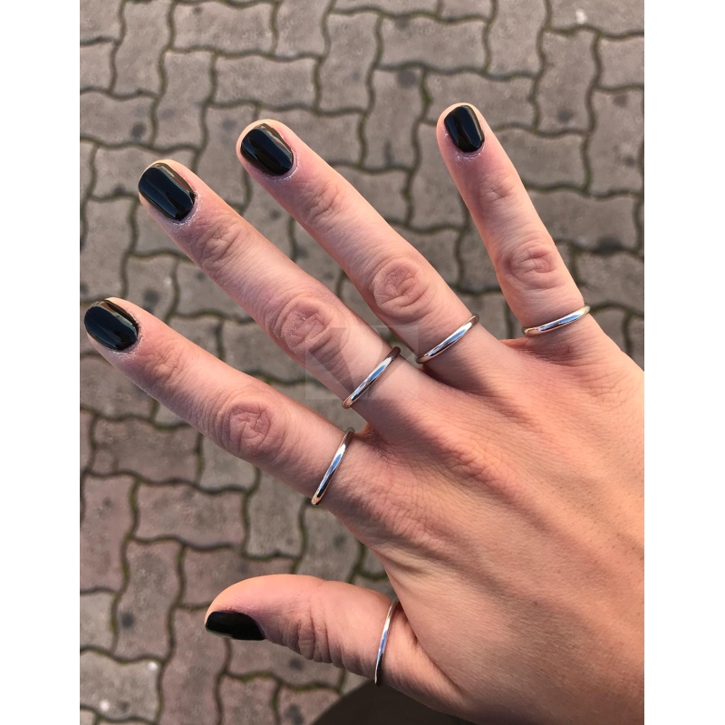 anellini tutte le dita in argento 925% (prezzo inteso per singolo anello)