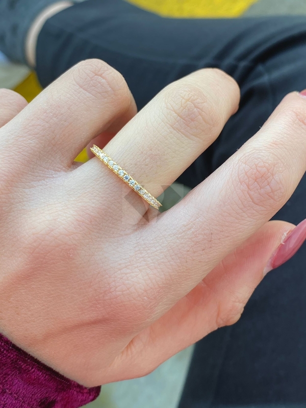 Acquista ora Anello veretta basic gold su elefantebianco.jewelry