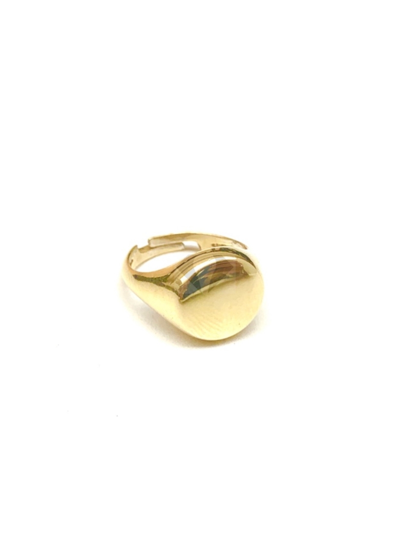Acquista ora anello basic tondo (gold) su elefantebianco.jewelry