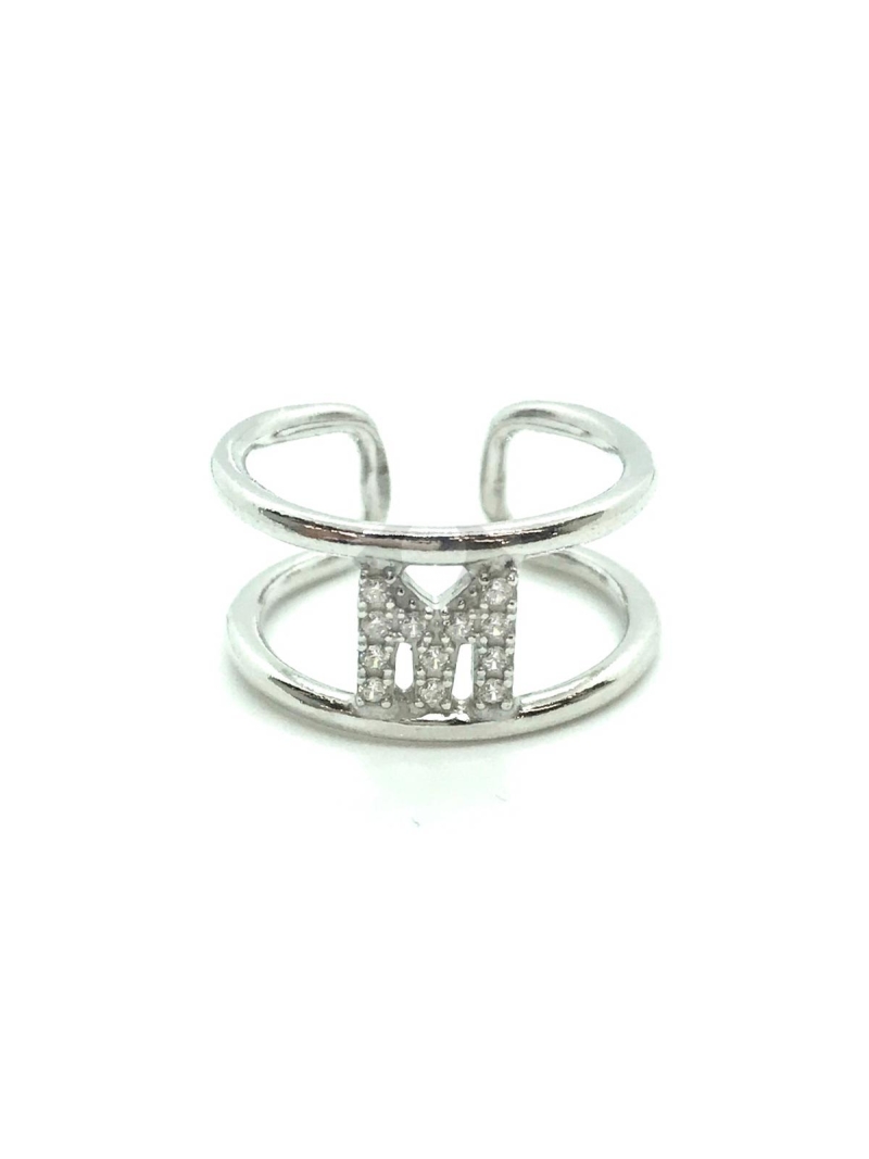 Acquista ora anello lettera binario su elefantebianco.jewelry