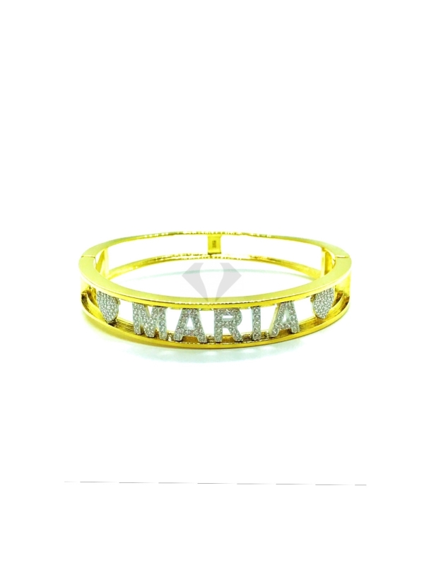Acquista ora bracciale manetta personalizzabile in (argento 925%) su elefantebianco.jewelry
