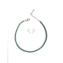 cavigliera tennis verde argento 925% economy