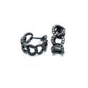 cerchietti grumetta apm   black 16 mm argento 925% (prezzo inteso per singolo orecchino)