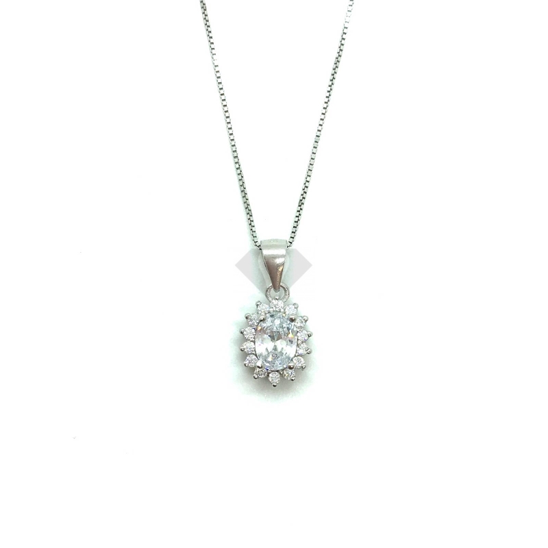 collana kate bianca in argento 925%