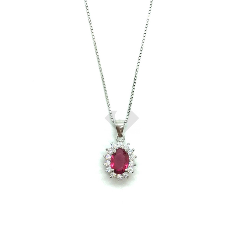 collana kate rossa in argento 925%