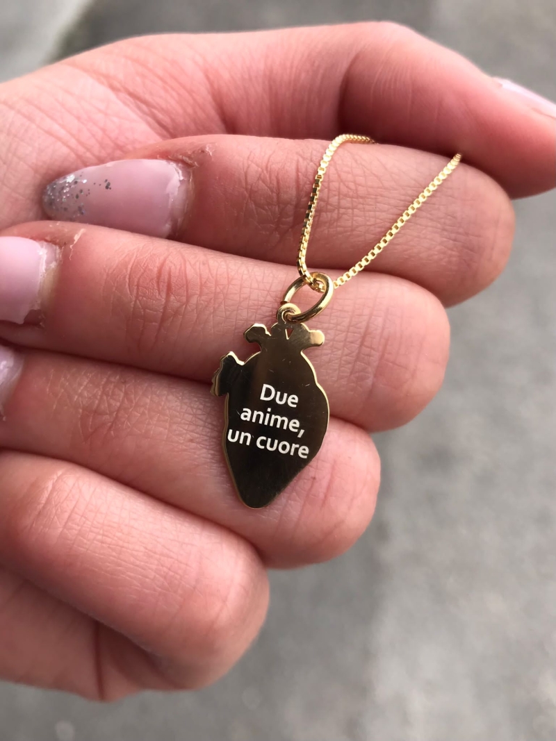 Acquista ora Collana Cuore Anatomico (placcato oro) su elefantebianco.jewelry