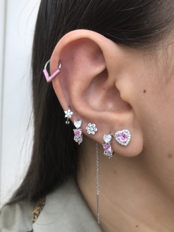 Acquista ora cerchietti cuore rosa su elefantebianco.jewelry