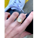 anello tondo pavè (gold)