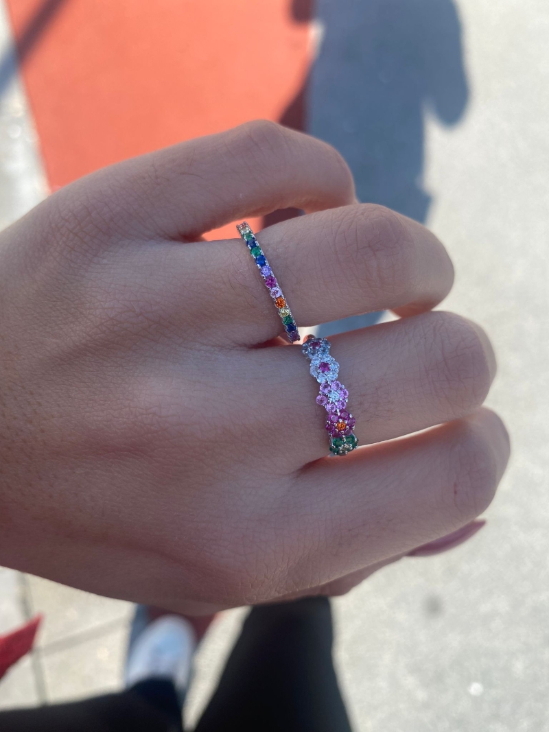 Acquista ora Veretta fiorellini multicolore su elefantebianco.jewelry