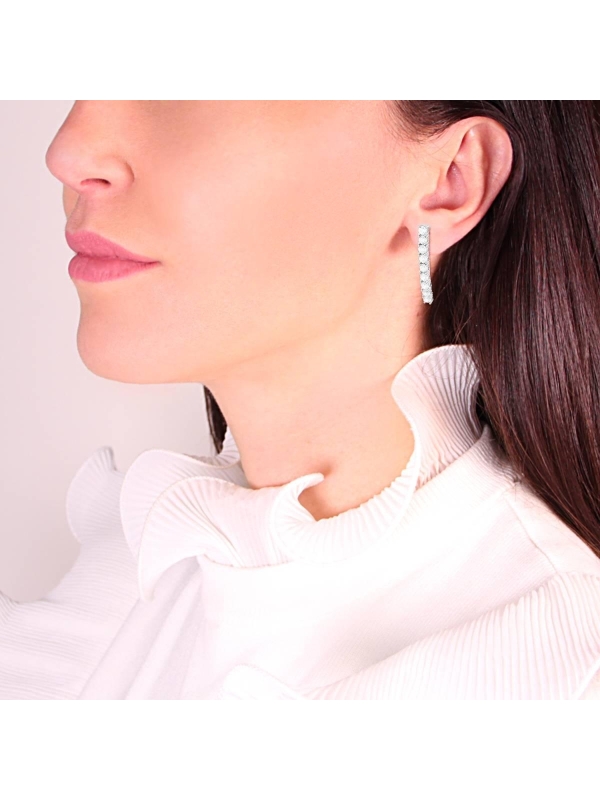 Acquista ora orecchini tennis basic su elefantebianco.jewelry