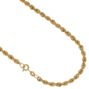 Collana fune corda in oro 750 (3 misura)