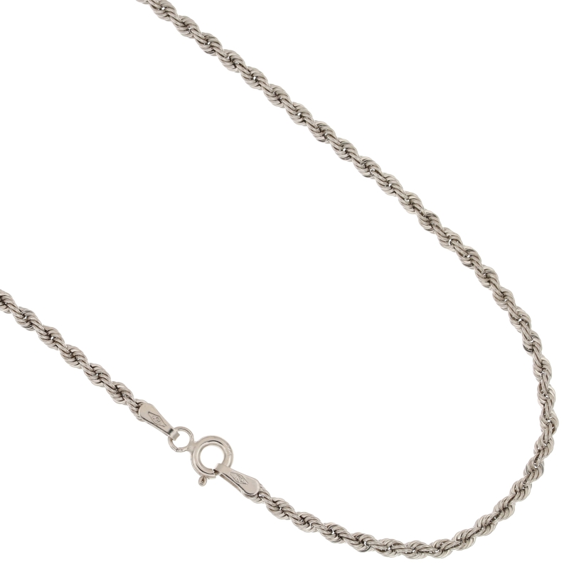 Collana fune corda in oro 750 (2 misura)