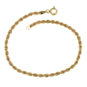 Bracciale fune corda oro 750 (3 misura)