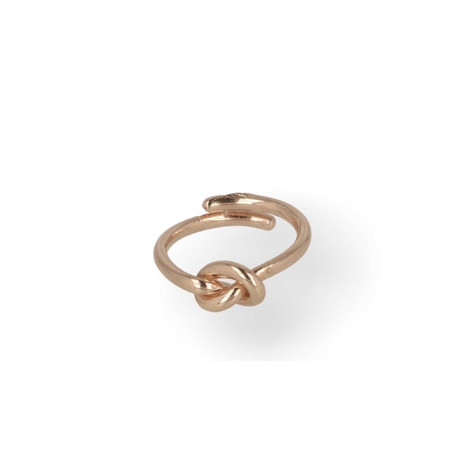 Anello nodo con incisione personalizzabile (gold rose)