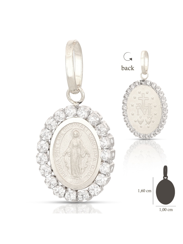 Acquista ora Ciondolo madonna miracolosa in oro 750 su elefantebianco.jewelry