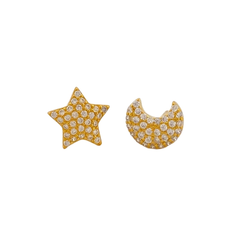 orecchini luna e stella (gold)