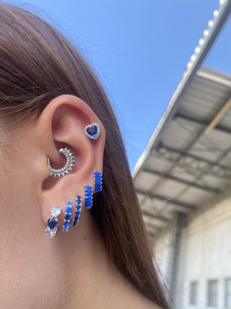 Acquista ora cerchietti cuore verde su elefantebianco.jewelry