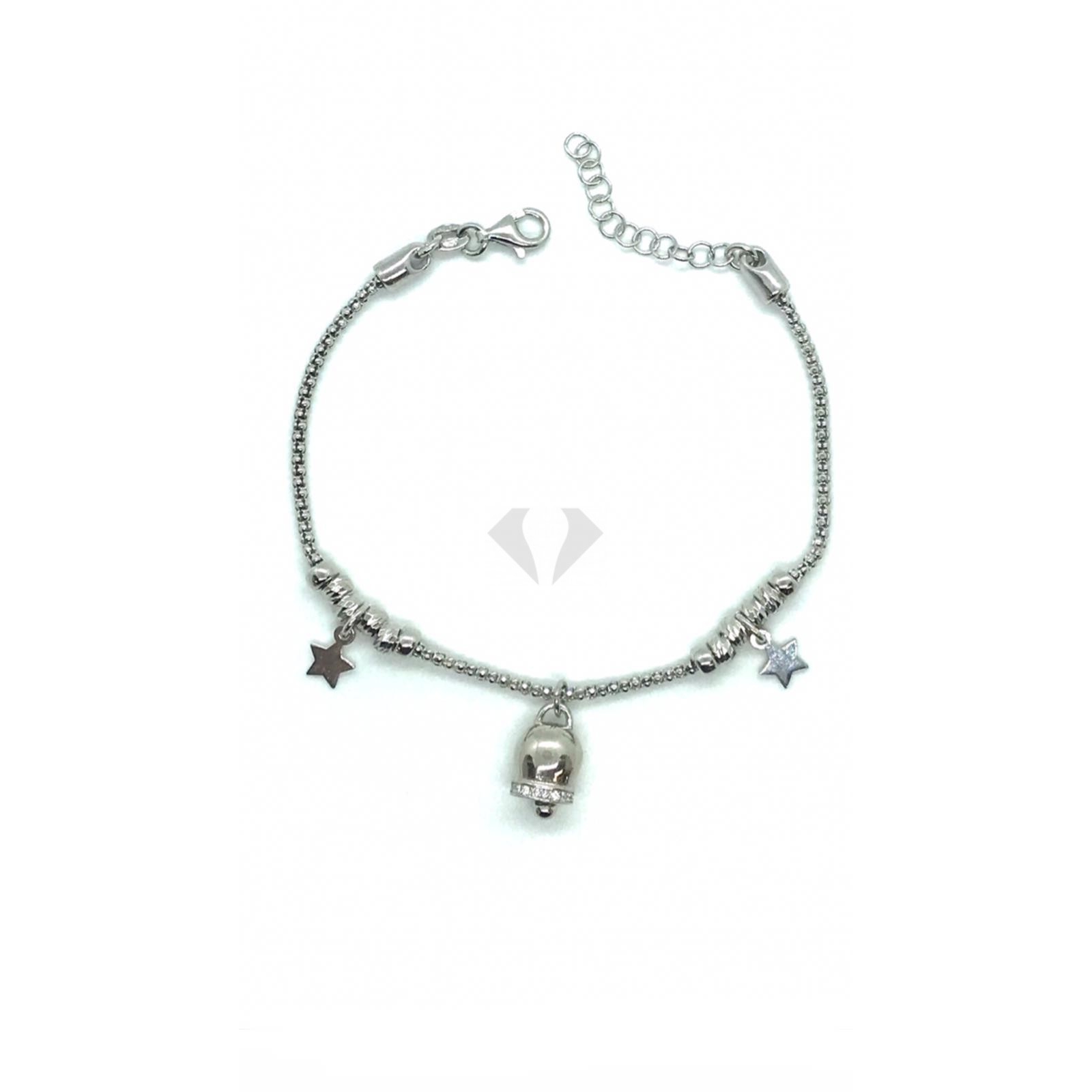 bracciale campanella in argento 925%