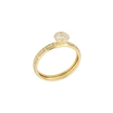 anello con greca seconda misura in oro 750