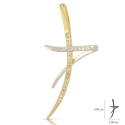 ciondolo croce stilizzata con zirconi oro 750 (2)