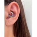 piercing  daith multicolore