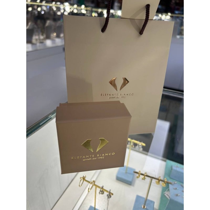 Astuccio + Shopper per collana,anelli e orecchini 7x7cm