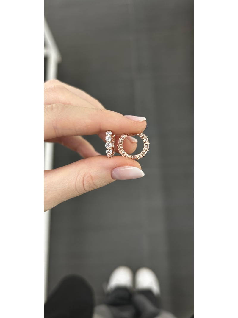 Acquista ora cerchietti gold rose fronte retro zirconi su elefantebianco.jewelry