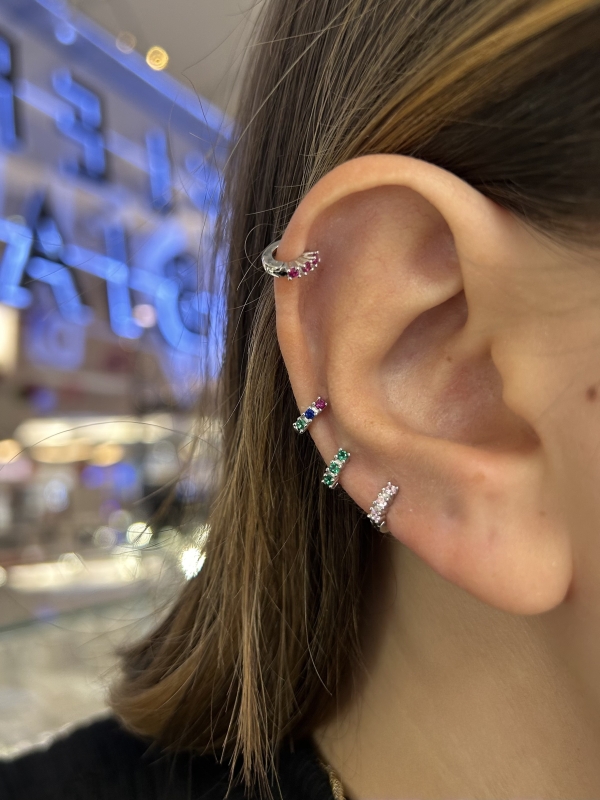Acquista ora cerchietti mini mini zirconi blu su elefantebianco.jewelry