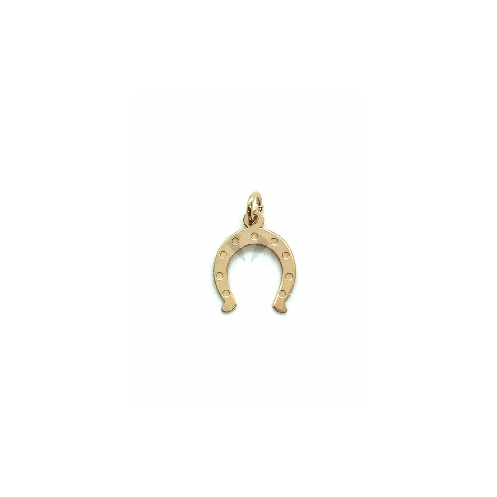 ciondolo ferro cavallo in argento 925% GOLD  ROSE