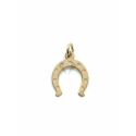 ciondolo ferro cavallo in argento 925% GOLD  ROSE