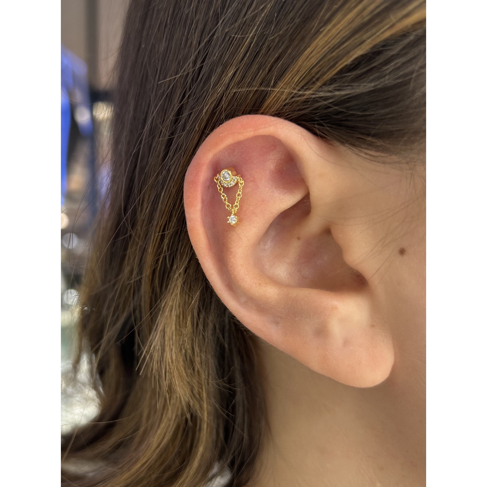piercing tondino con pendente