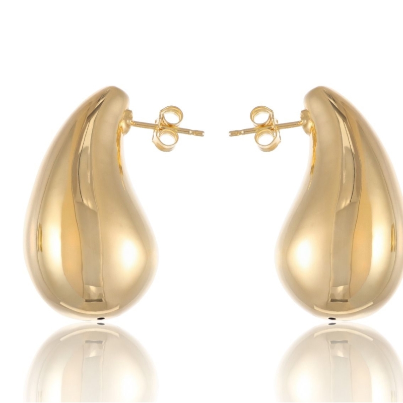 orecchini  modello bottega veneta in oro 750