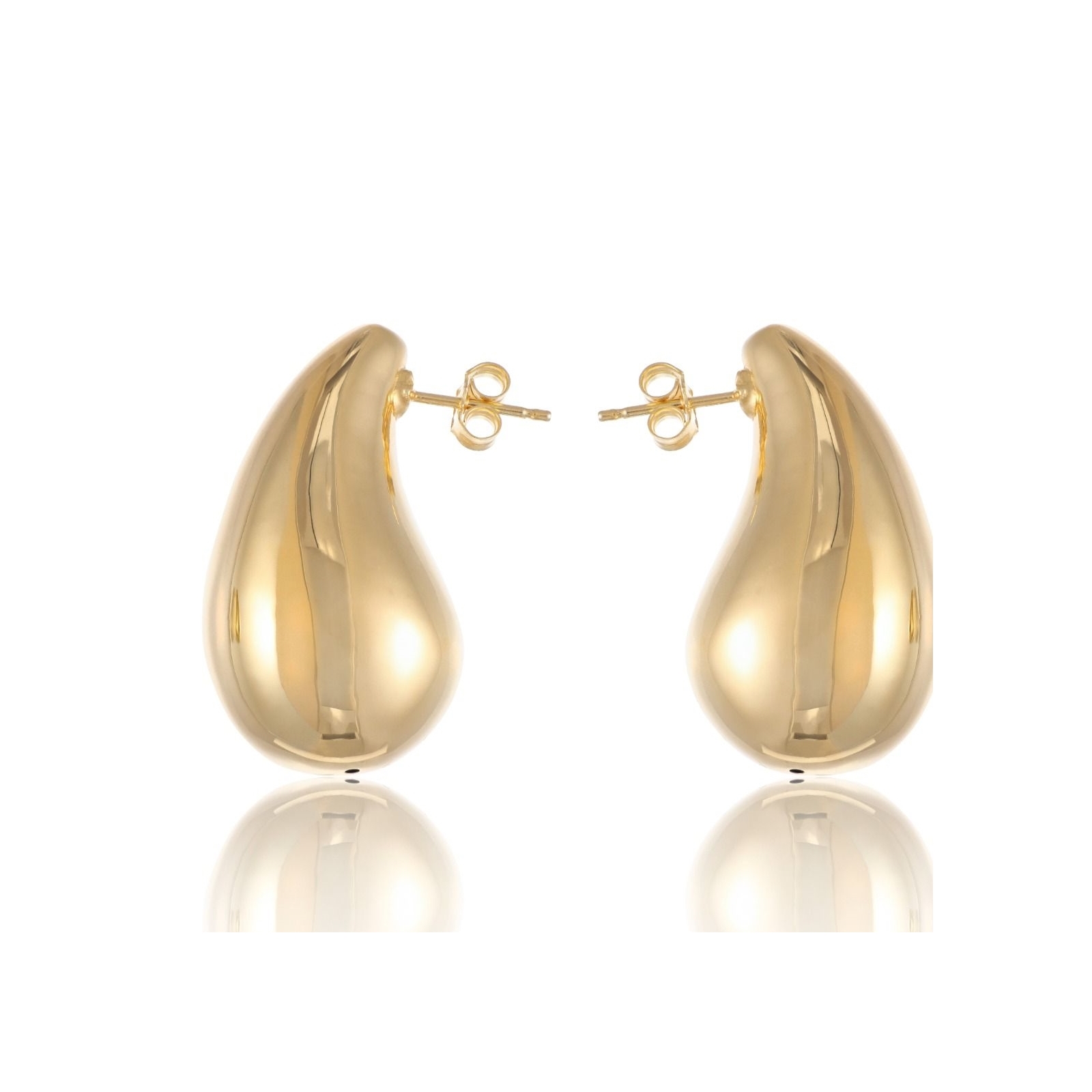 orecchini  modello bottega veneta in oro 750