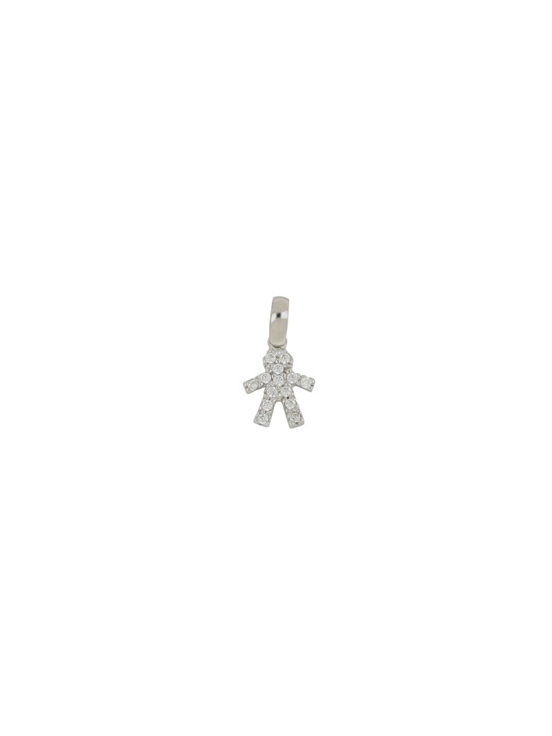Acquista ora ciondolo bimbo oro 750 con pietre su elefantebianco.jewelry