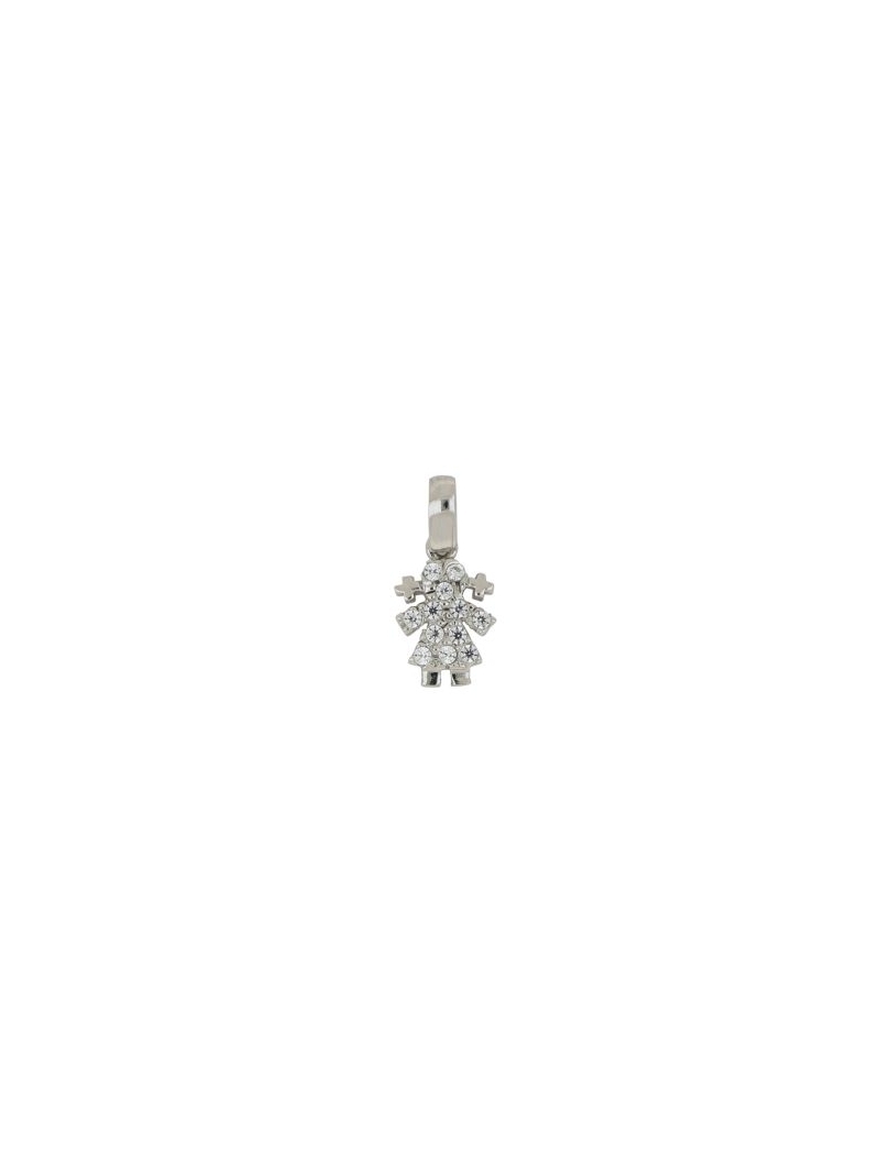 Acquista ora ciondolo bimba oro 750 con pietre su elefantebianco.jewelry