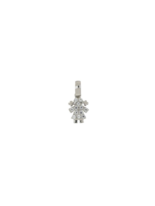 Acquista ora ciondolo bimba oro 750 con pietre su elefantebianco.jewelry