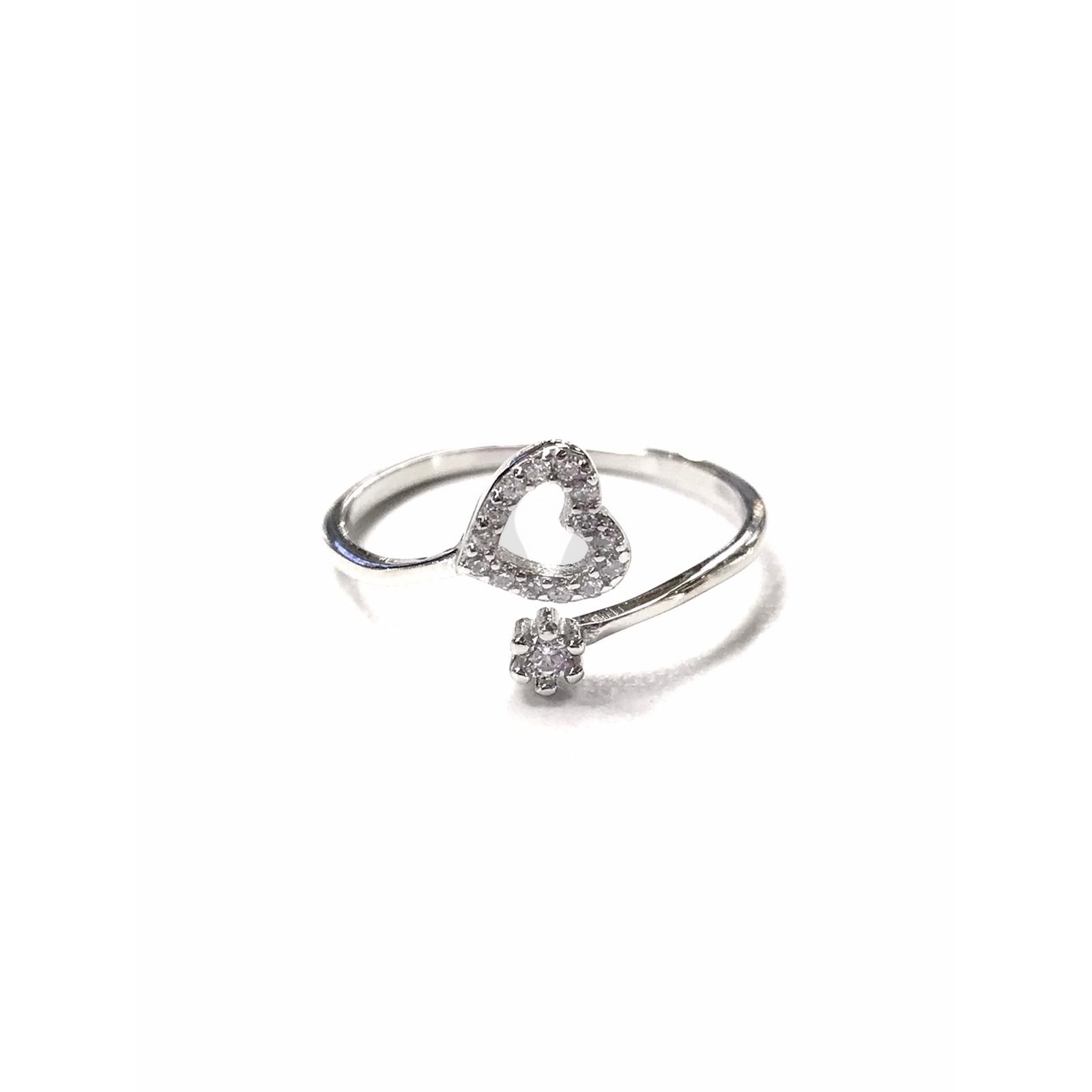 Acquista ora anello cuoricino e punto luce su elefantebianco.jewelry