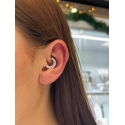 piercing daith o helix tempestato di zirconi