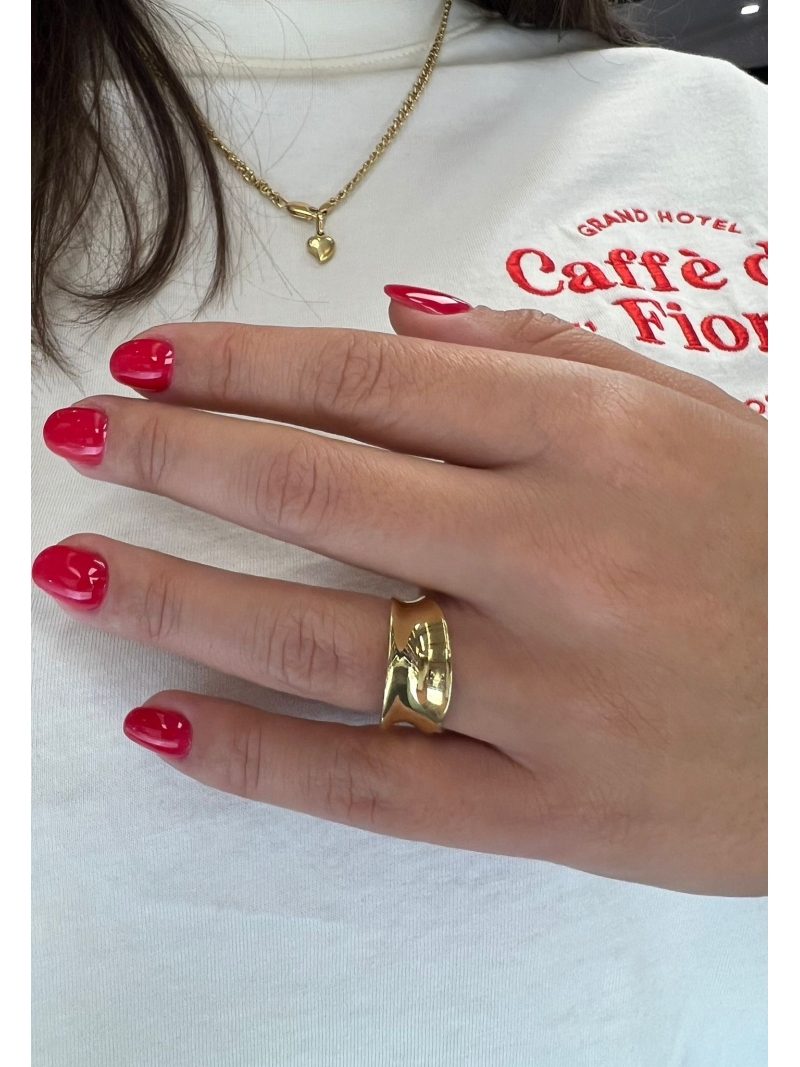 anello specchio gold