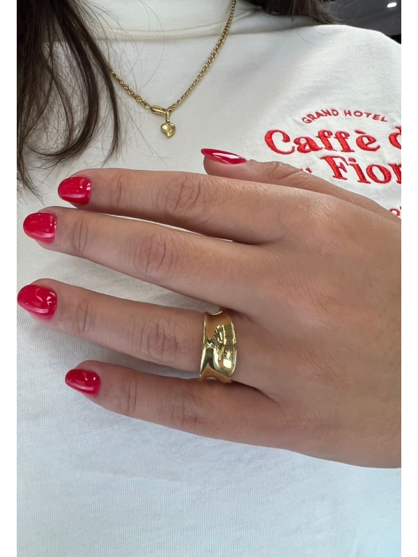 anello specchio gold