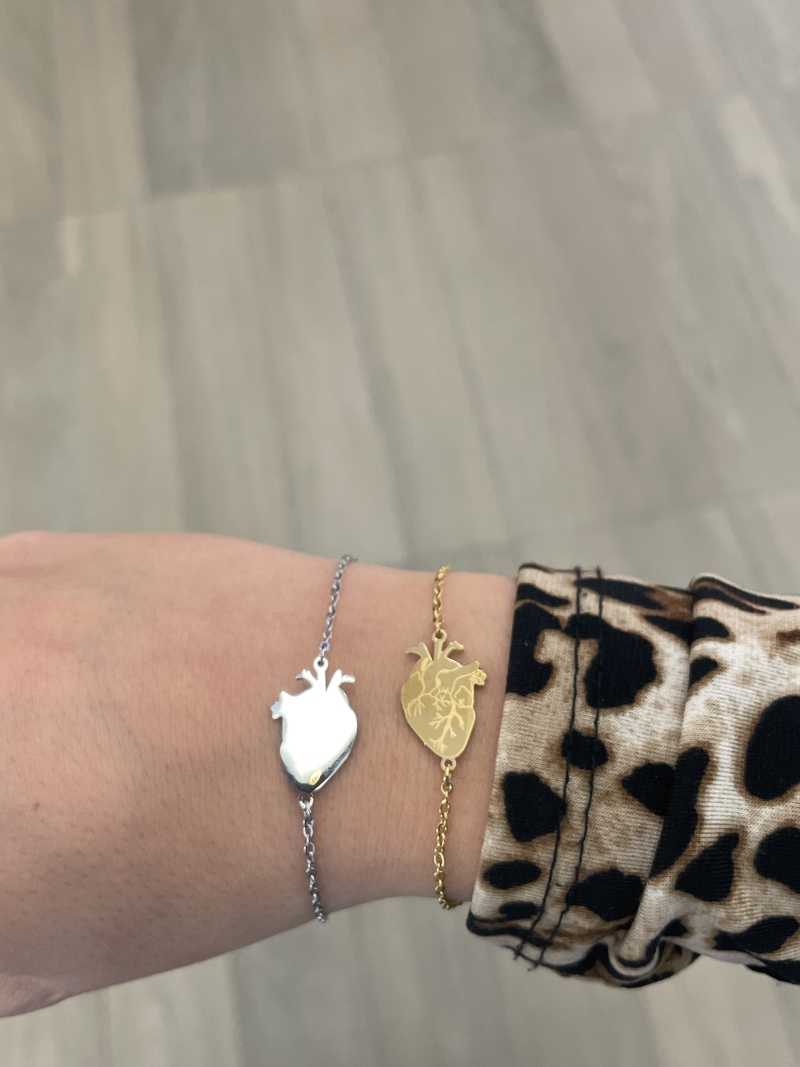 bracciale cuore anatomico