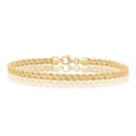 bracciale doppia fune oro 750