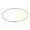 bracciale nodo bicolore oro 750