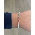 bracciale pepite con infinito gold rose