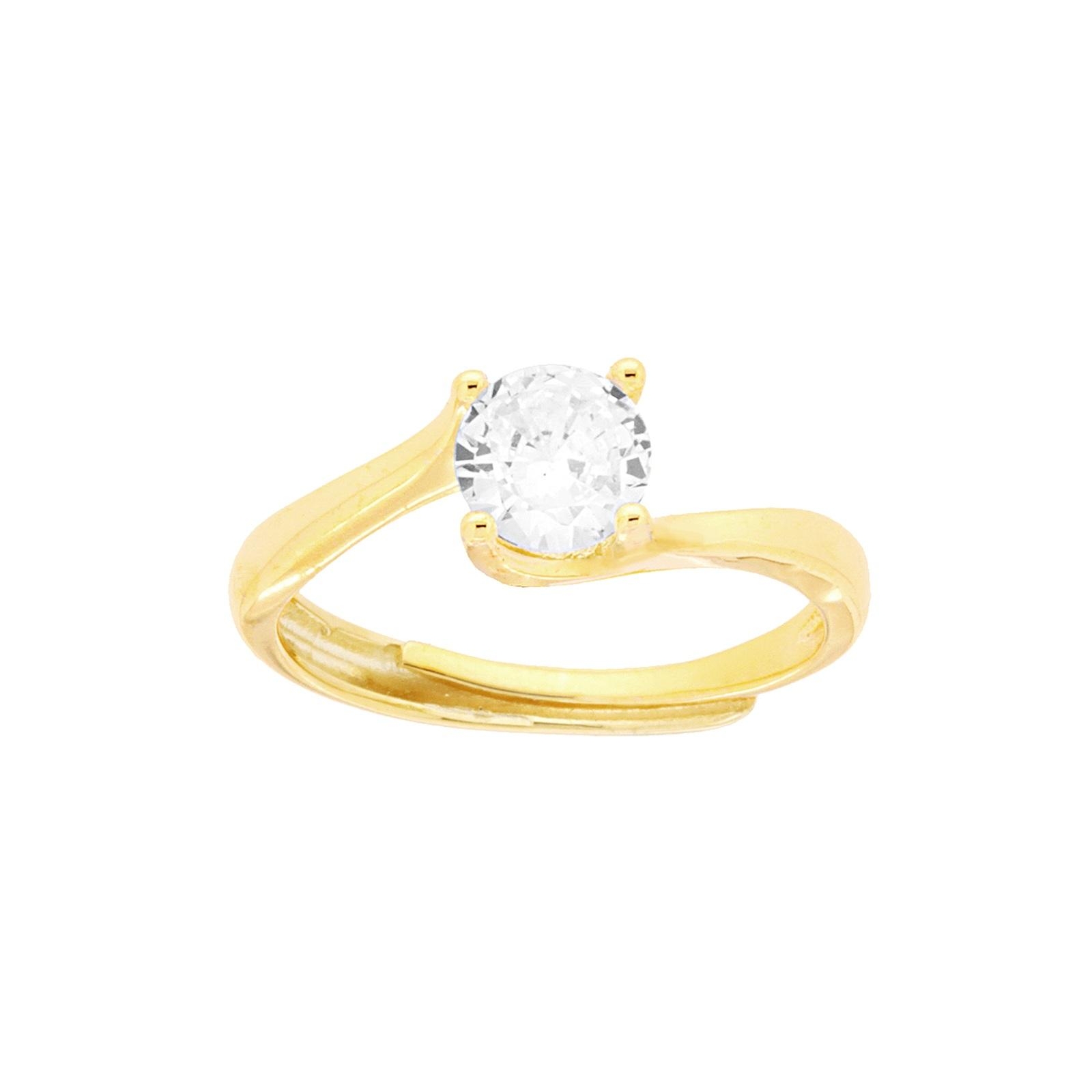 anello punto luce solitario (oro)