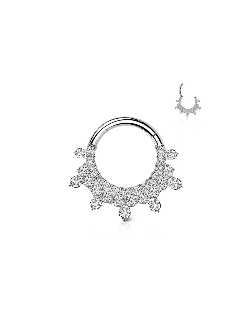 Acquista ora piercing cerchietto sette punte su elefantebianco.jewelry